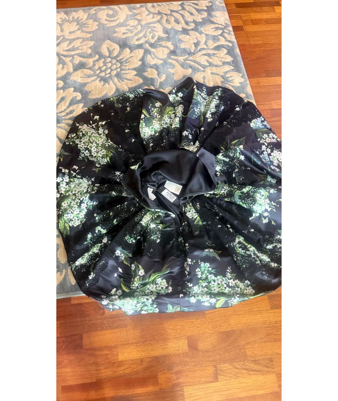 DOLCE&GABBANA Мульти шелковое коктейльное платье, фото 3