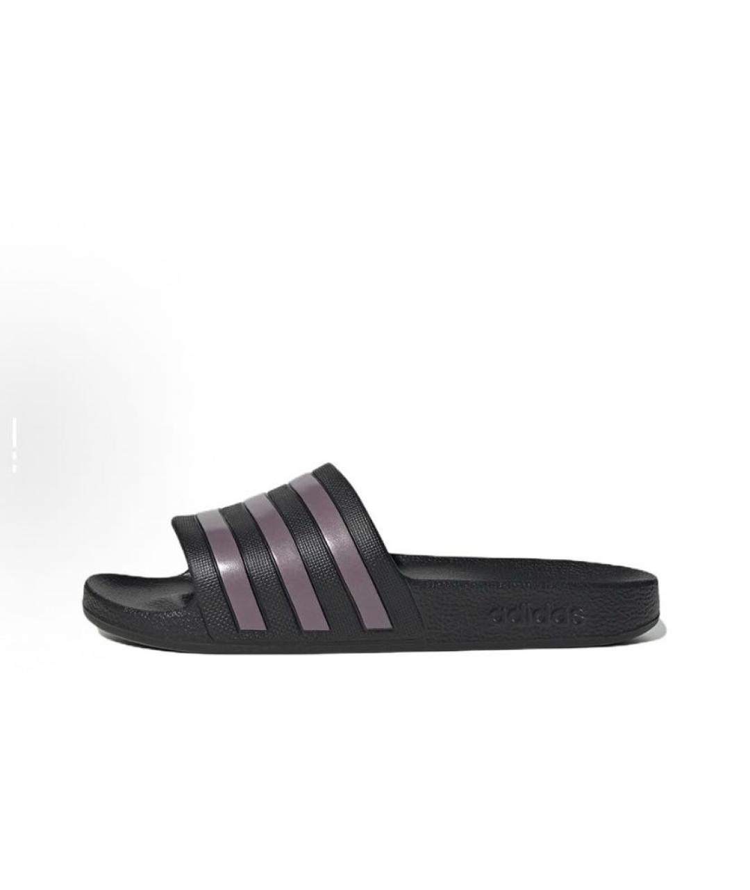 ADIDAS Черные резиновые шлепанцы, фото 3