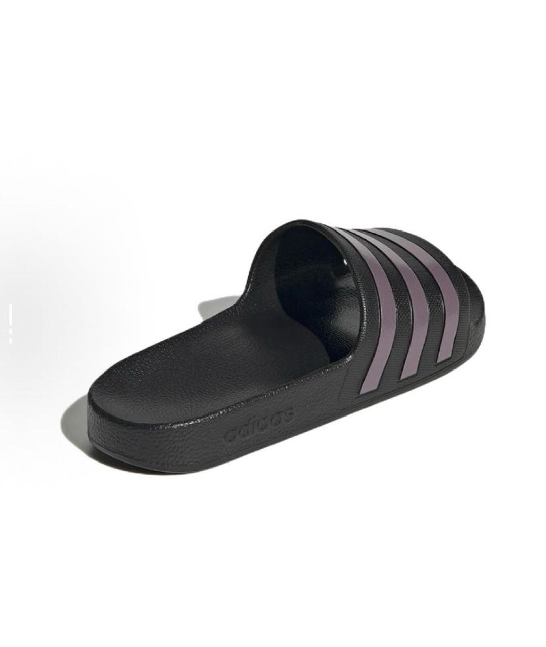 ADIDAS Черные резиновые шлепанцы, фото 5