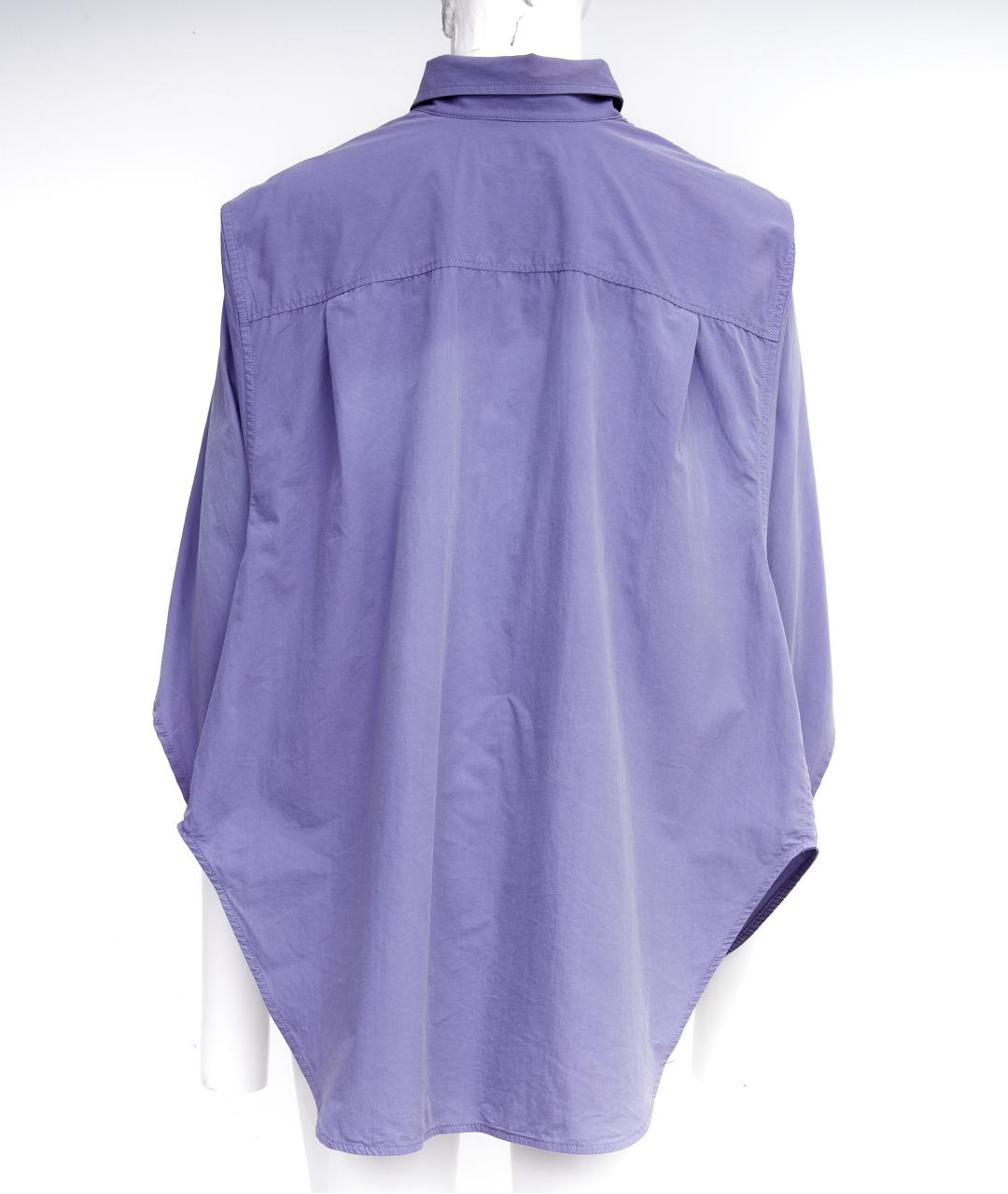 BALENCIAGA Фиолетовая хлопковая рубашка, фото 2