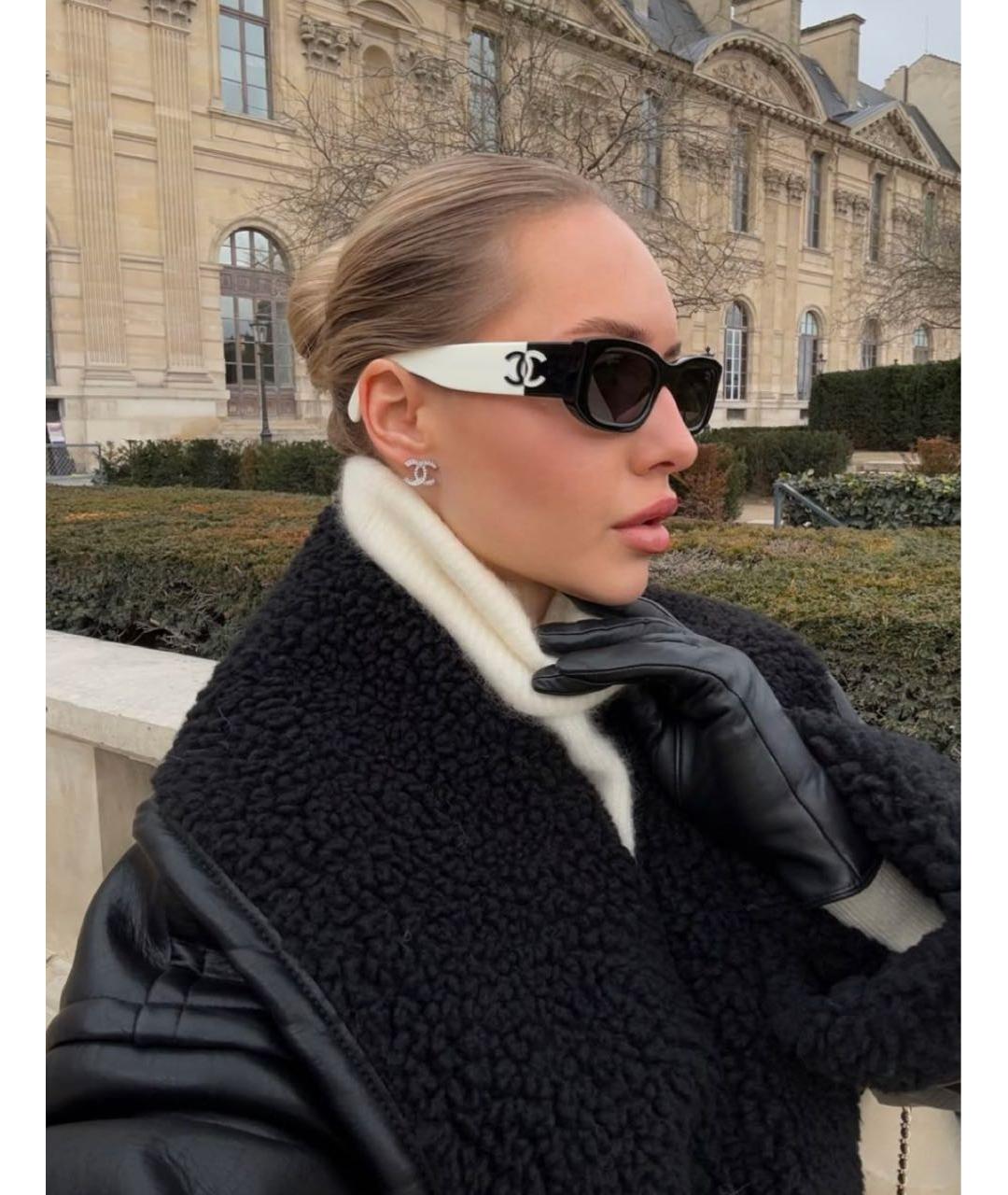 CHANEL Черные солнцезащитные очки, фото 2