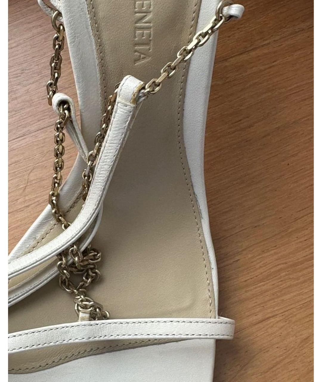 BOTTEGA VENETA Кожаные босоножки, фото 7