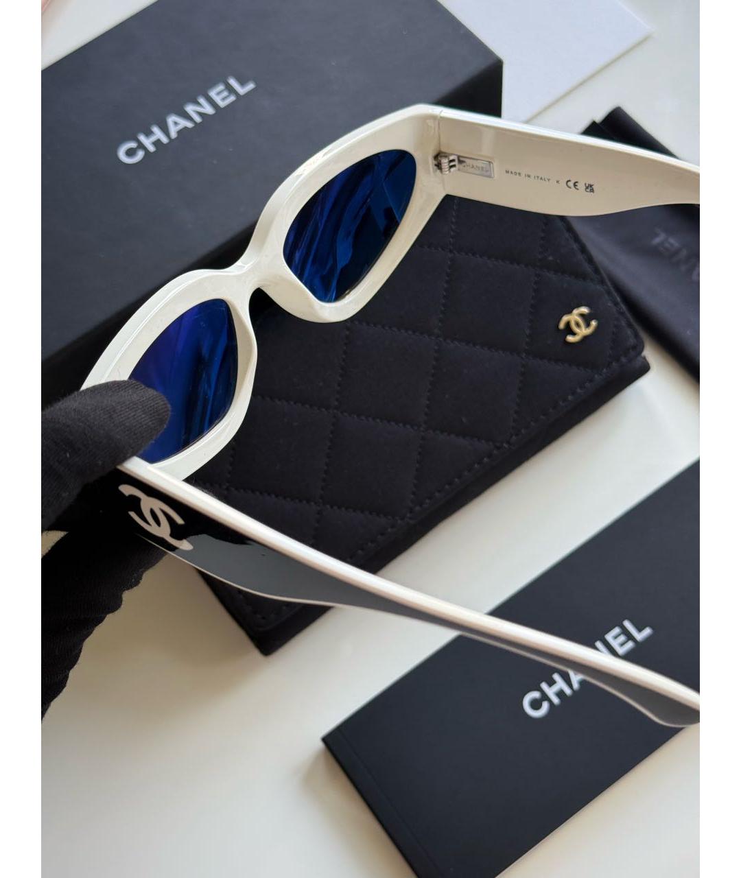 CHANEL Черные пластиковые солнцезащитные очки, фото 4