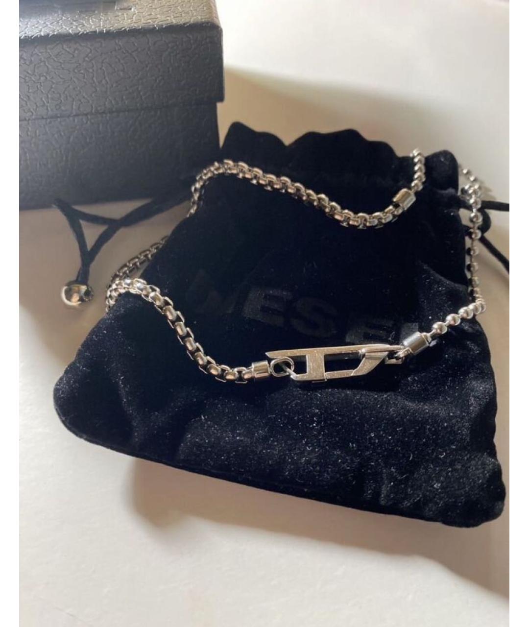 DIESEL Серебряная металлическая цепочка/подвеска, фото 4