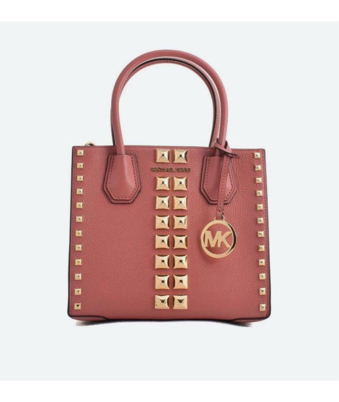 MICHAEL KORS Розовая кожаная сумка через плечо, фото 2