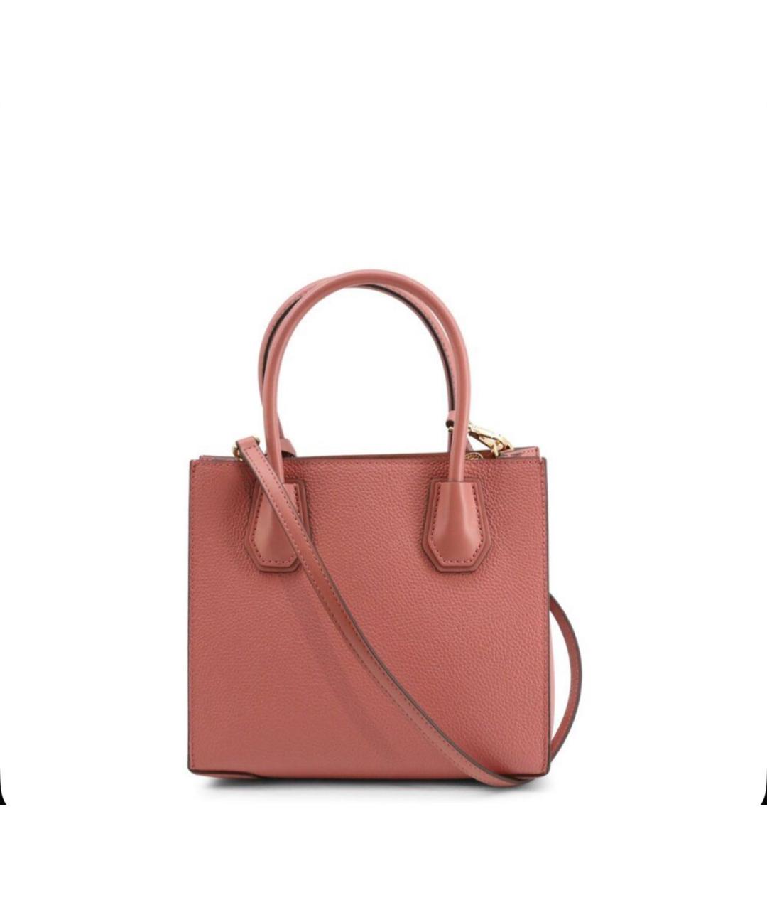 MICHAEL KORS Розовая кожаная сумка через плечо, фото 3