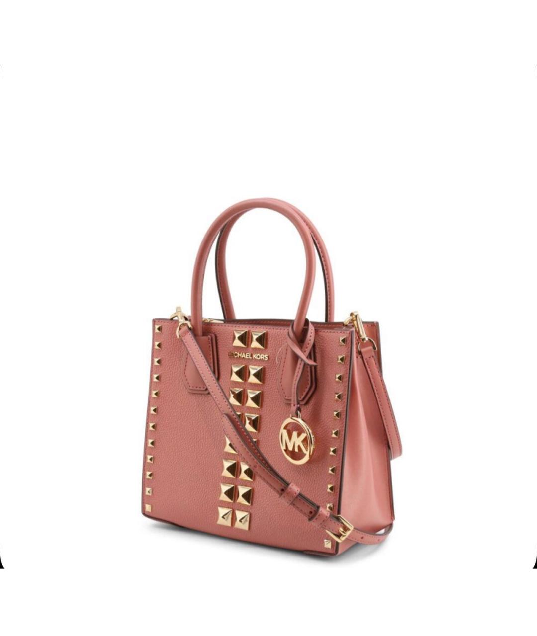 MICHAEL KORS Розовая кожаная сумка через плечо, фото 4