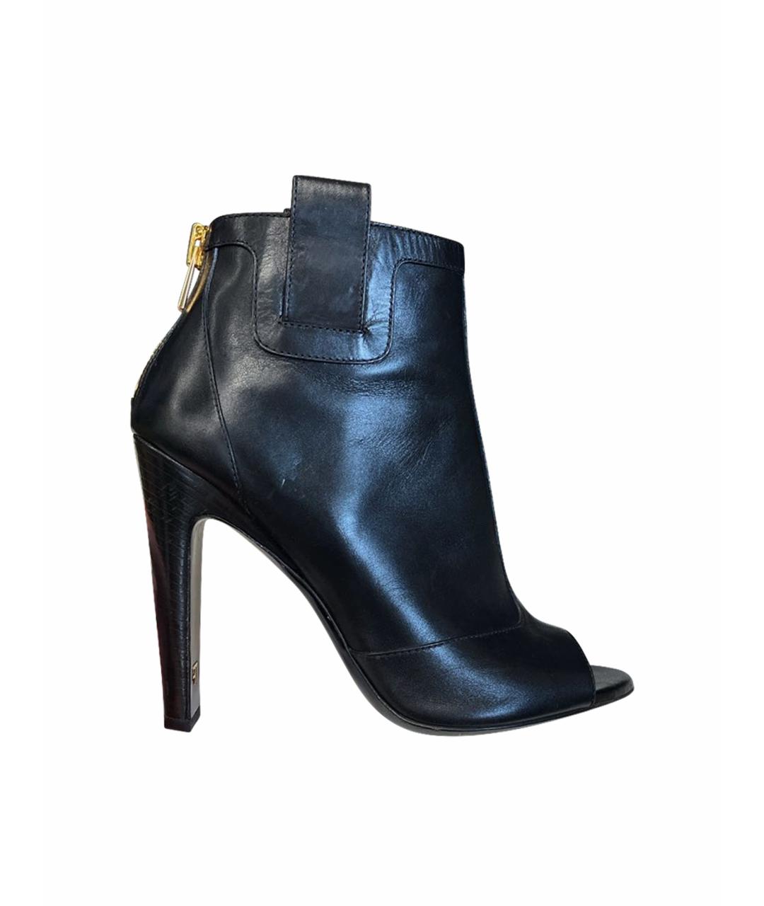 TOM FORD Черные кожаные ботильоны, фото 1