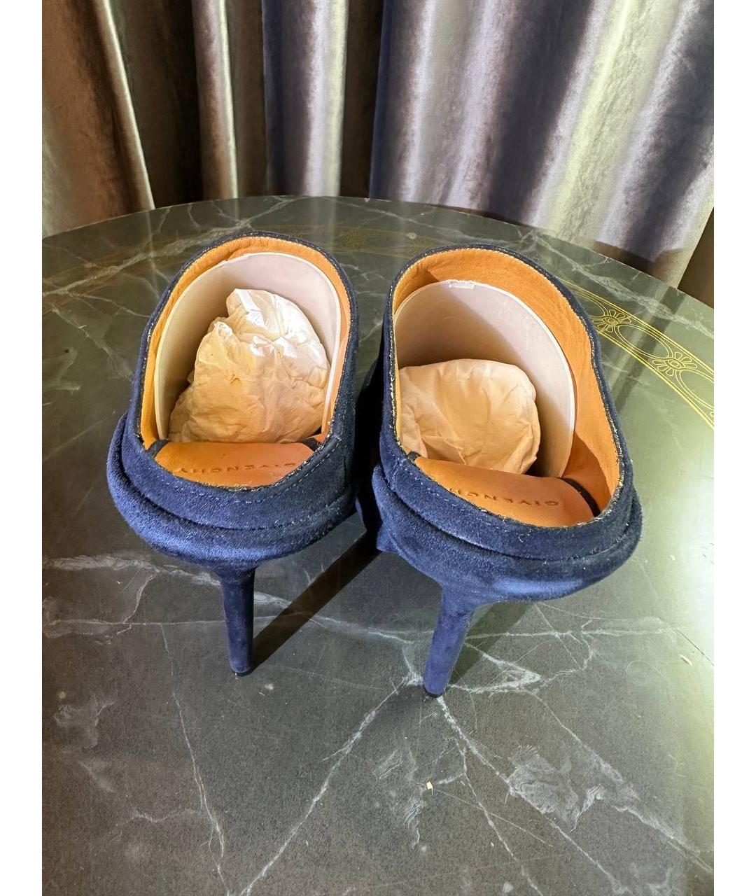 GIVENCHY Темно-синие замшевые туфли, фото 4