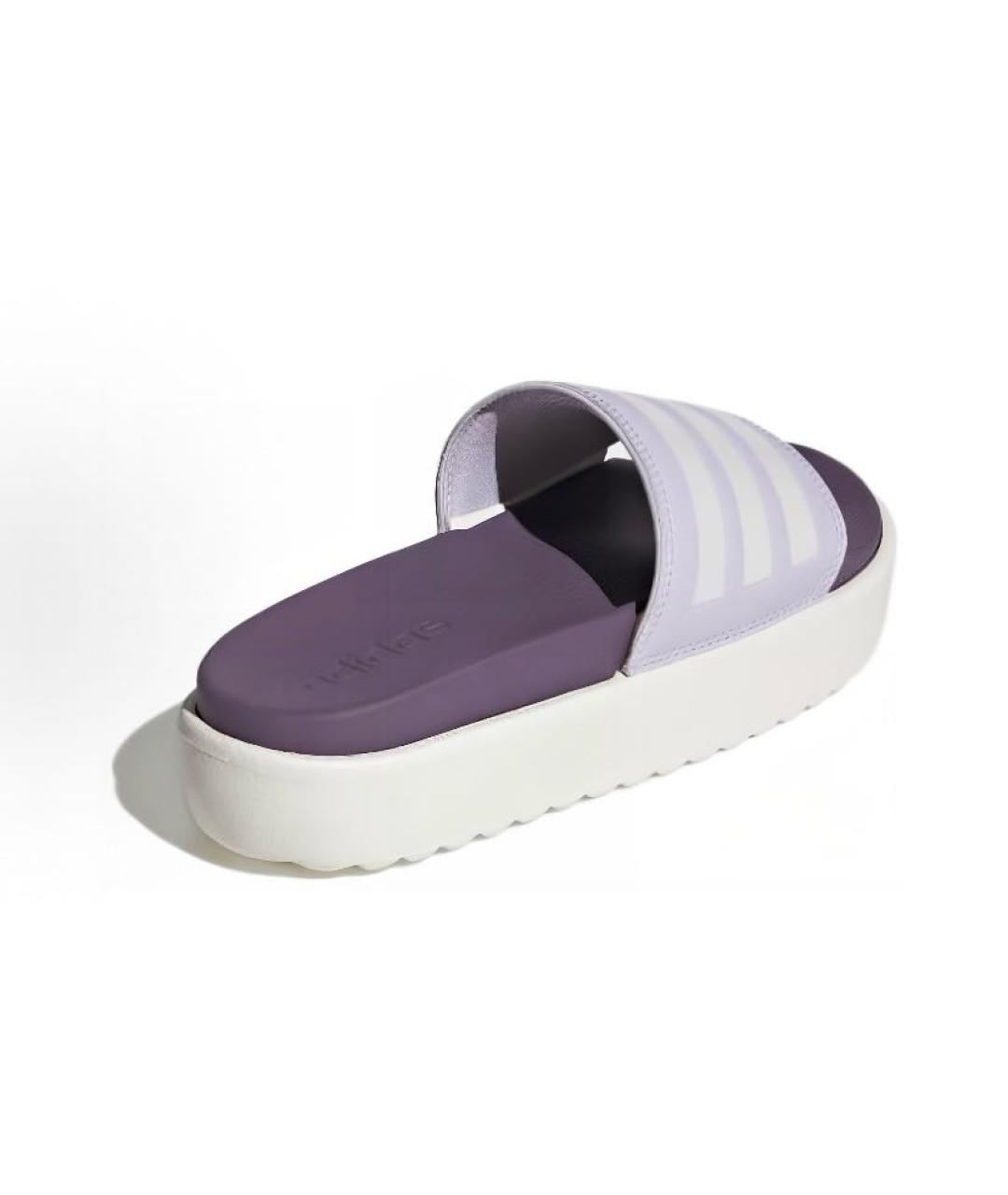 ADIDAS Фиолетовые резиновые шлепанцы, фото 4