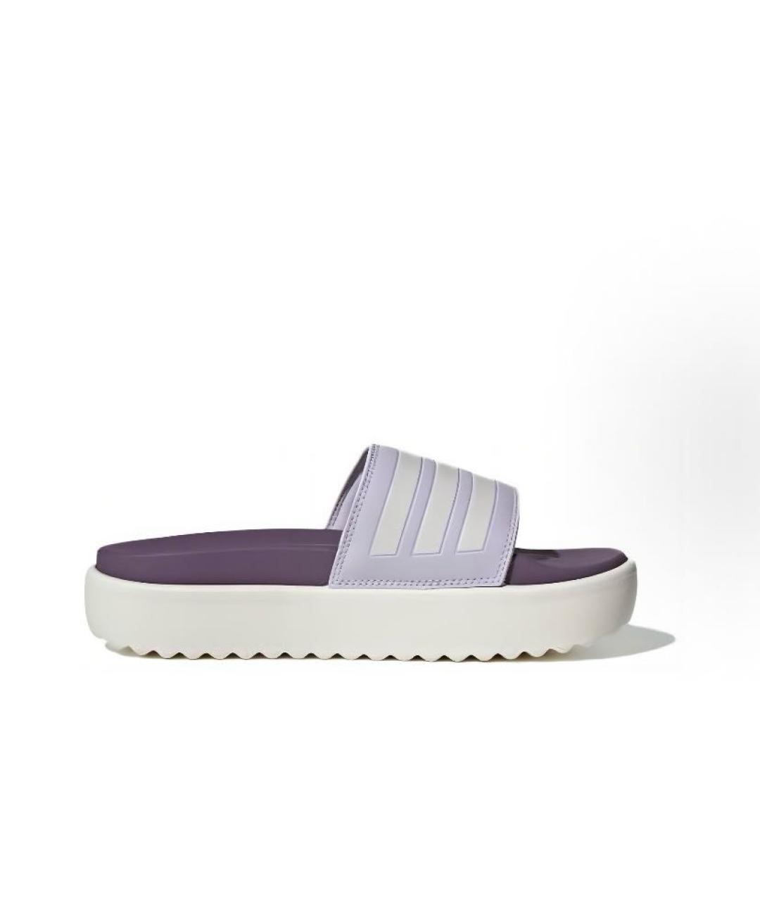 ADIDAS Фиолетовые резиновые шлепанцы, фото 7