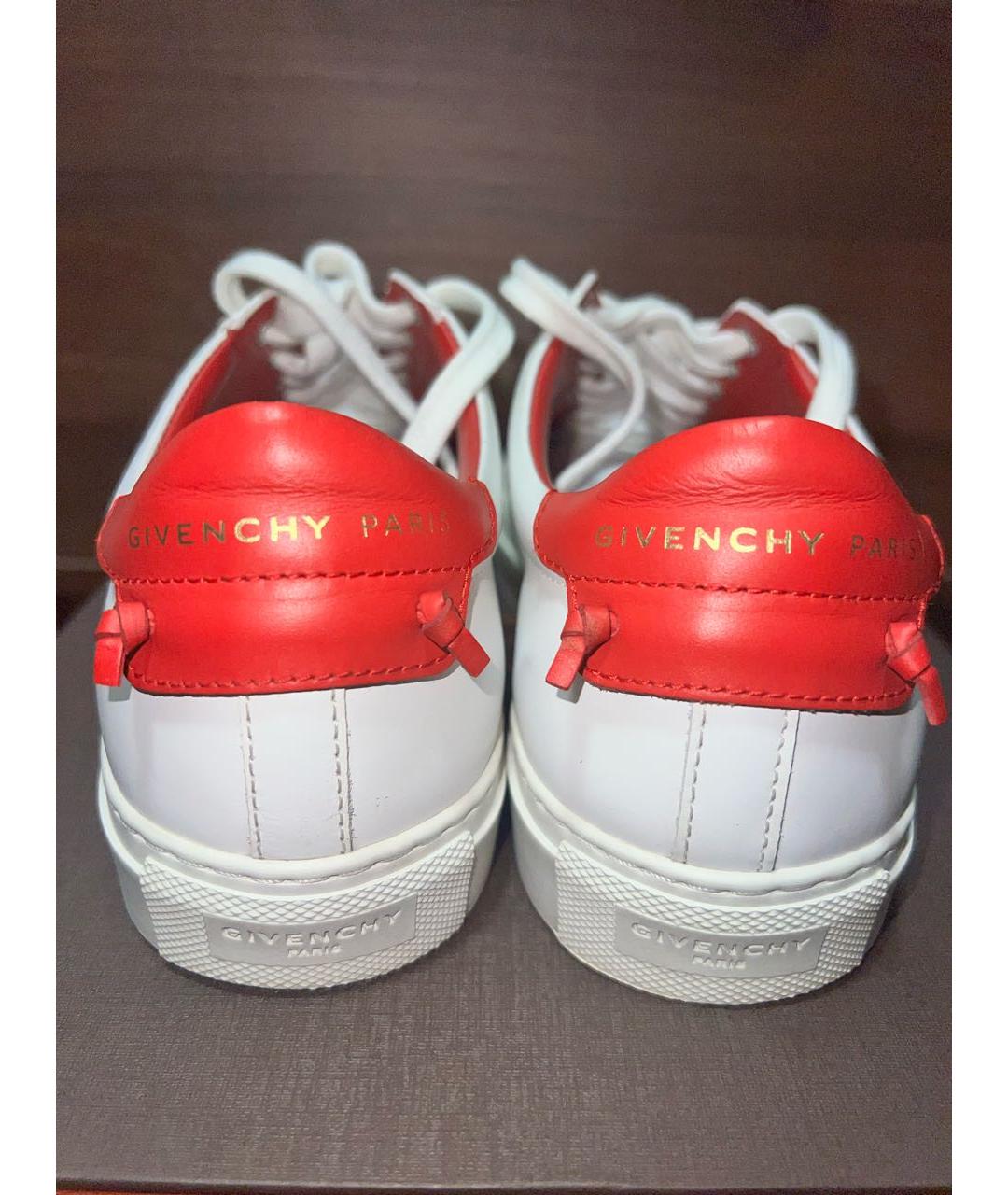 GIVENCHY Белые кожаные кроссовки, фото 4