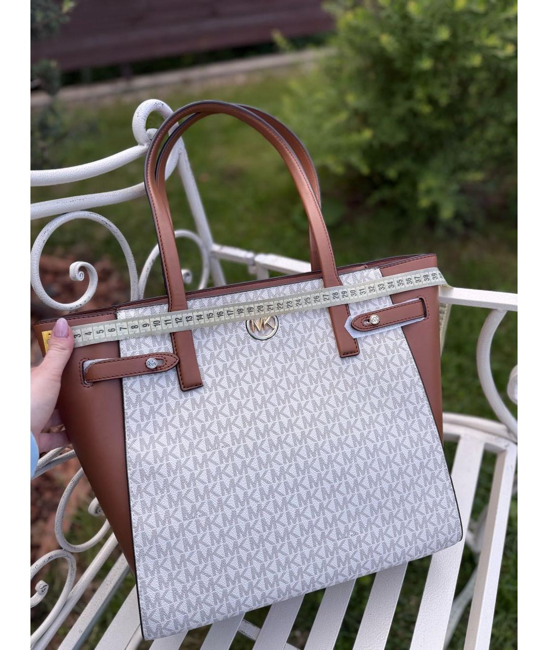 MICHAEL KORS Бежевая сумка тоут, фото 7