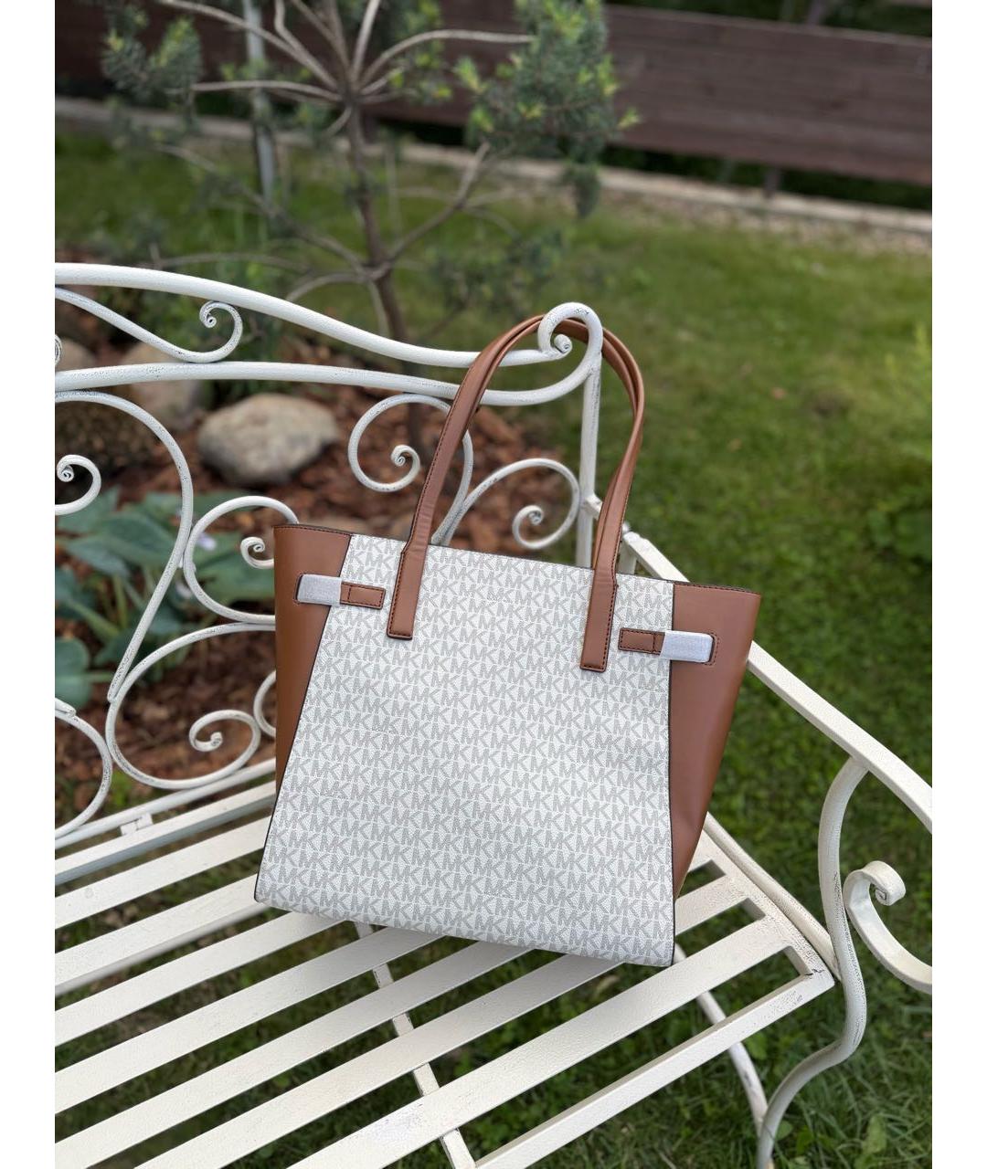 MICHAEL KORS Бежевая сумка тоут, фото 3