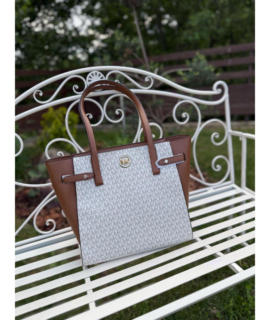 MICHAEL KORS Бежевая сумка тоут, фото 2