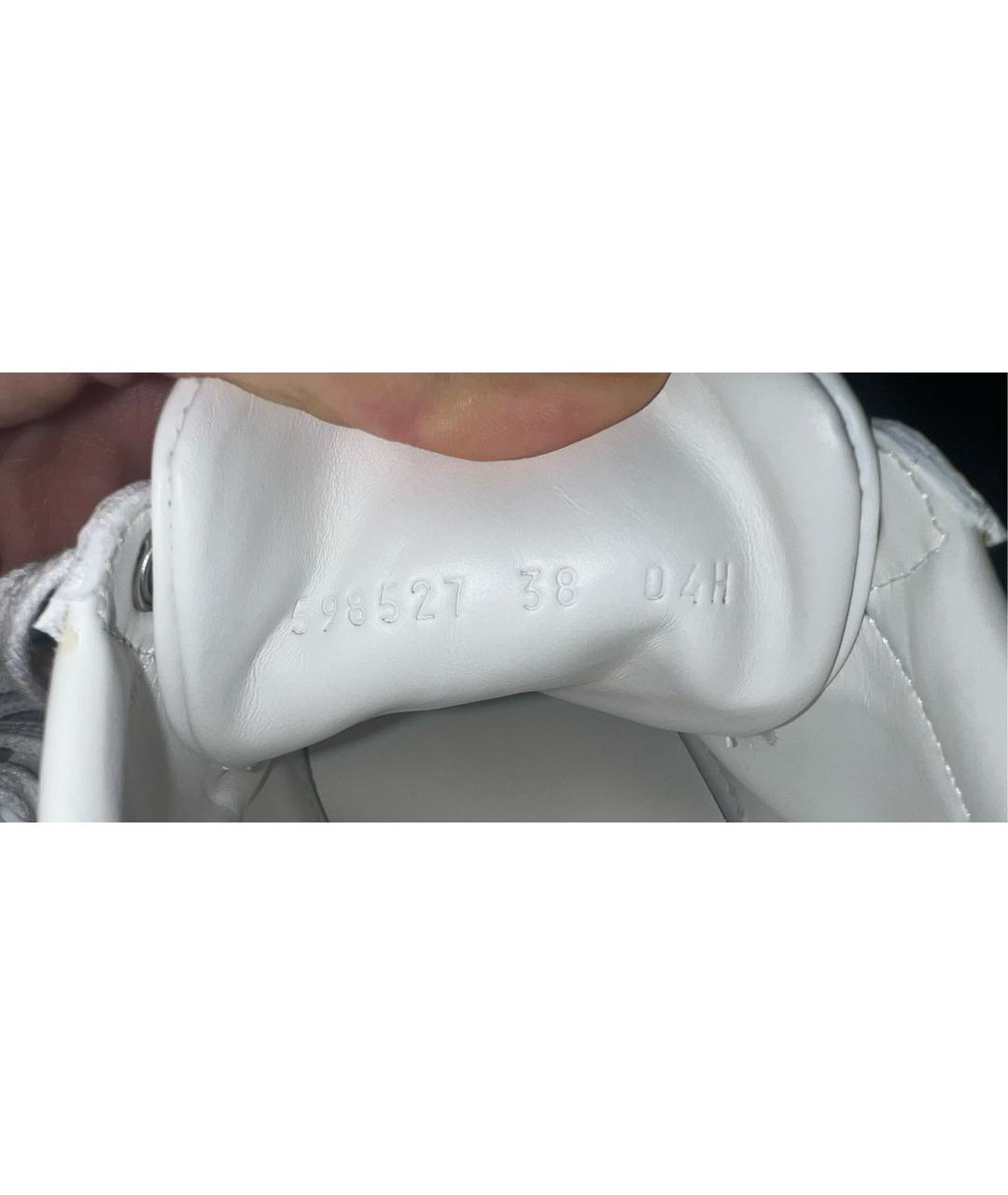 GUCCI Белые кожаные кеды, фото 8