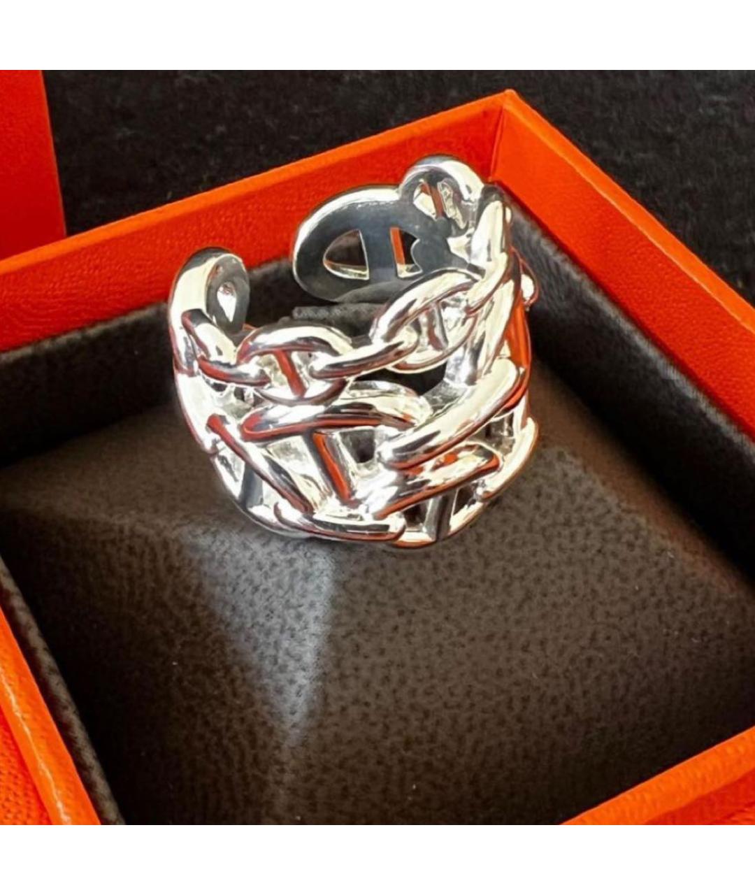 HERMES Серебряное серебряное кольцо, фото 2