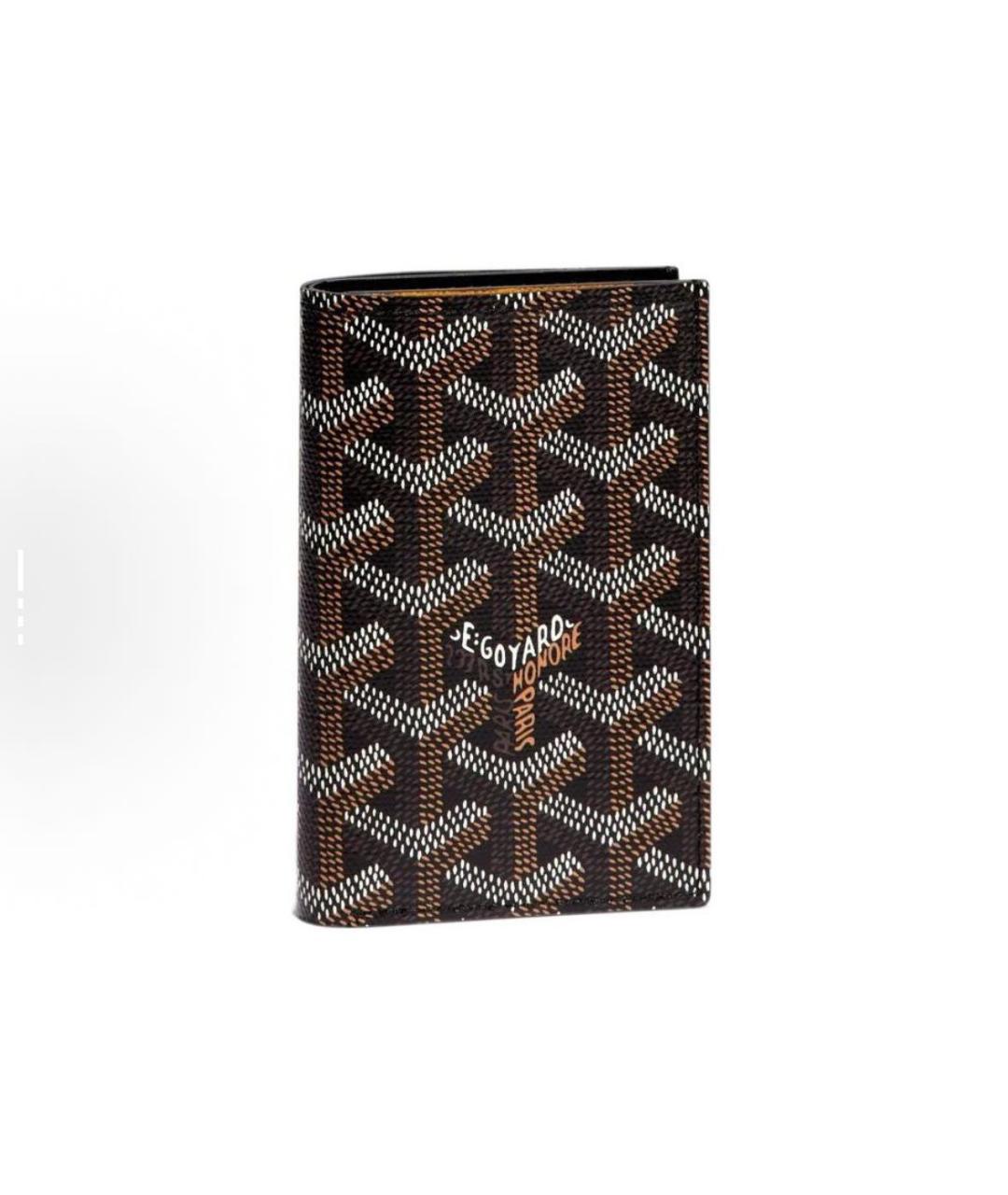 GOYARD Черный кожаный кошелек, фото 4