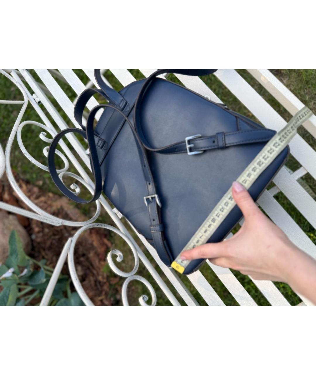 MICHAEL KORS Темно-синий кожаный рюкзак, фото 8