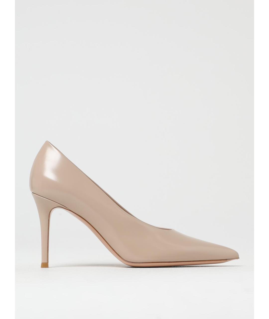 GIANVITO ROSSI Бежевые кожаные туфли, фото 5