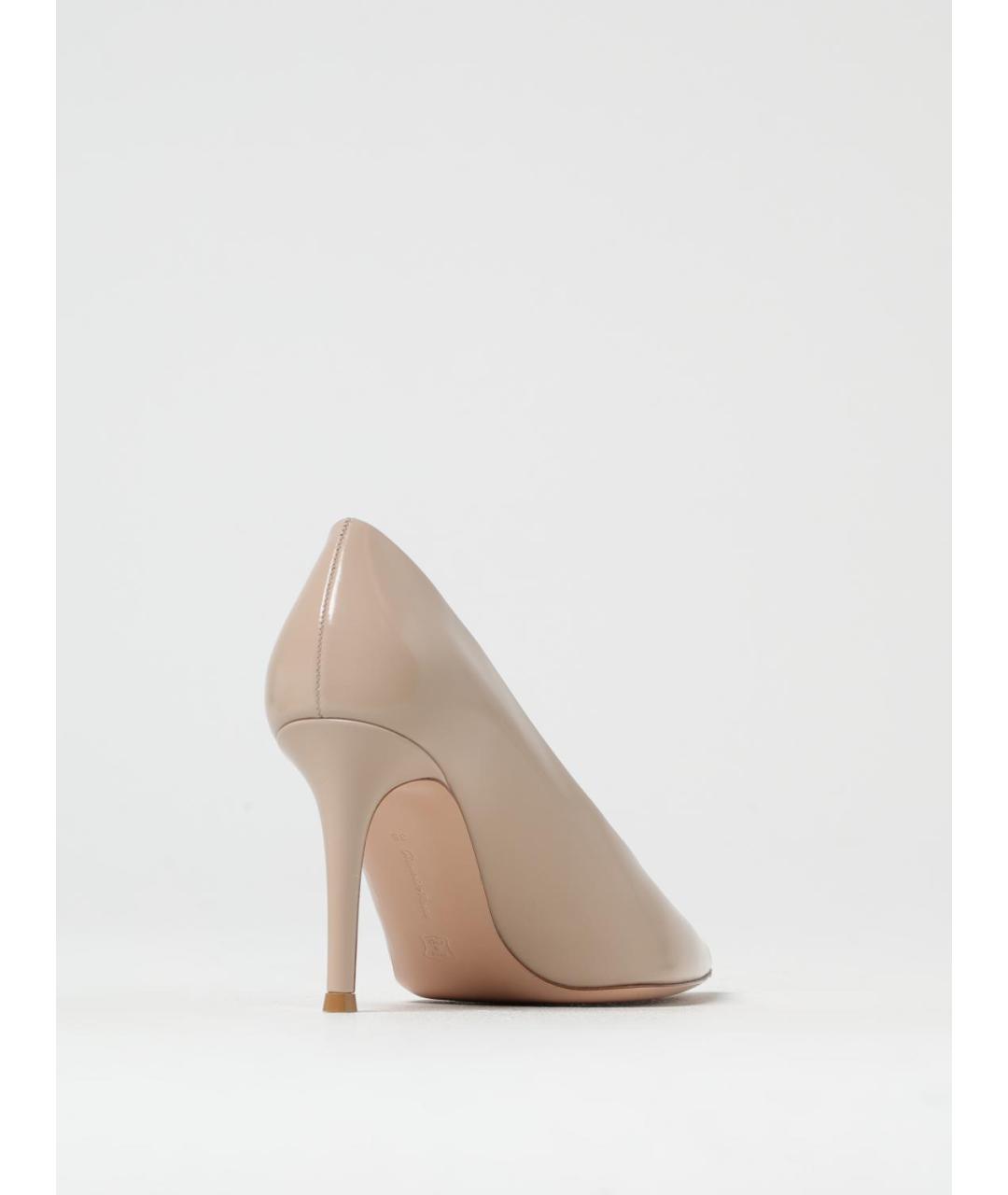 GIANVITO ROSSI Бежевые кожаные туфли, фото 3