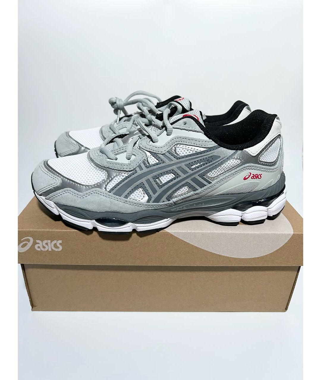 ASICS Серые замшевые низкие кроссовки / кеды, фото 4
