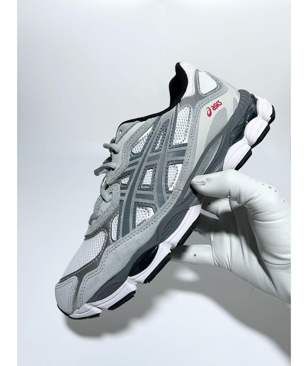 ASICS Серые замшевые низкие кроссовки / кеды, фото 2
