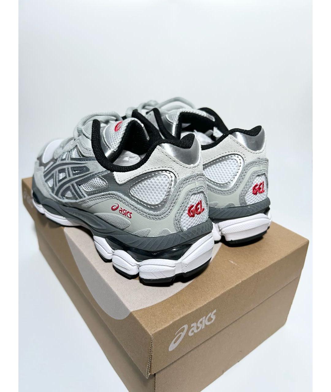 ASICS Серые замшевые низкие кроссовки / кеды, фото 5