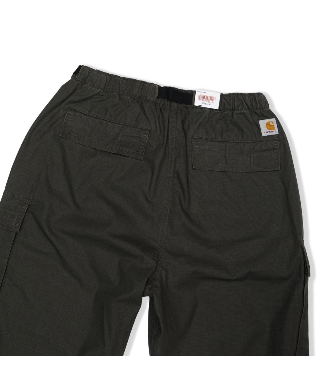 CARHARTT WIP Хаки хлопковые повседневные брюки, фото 5