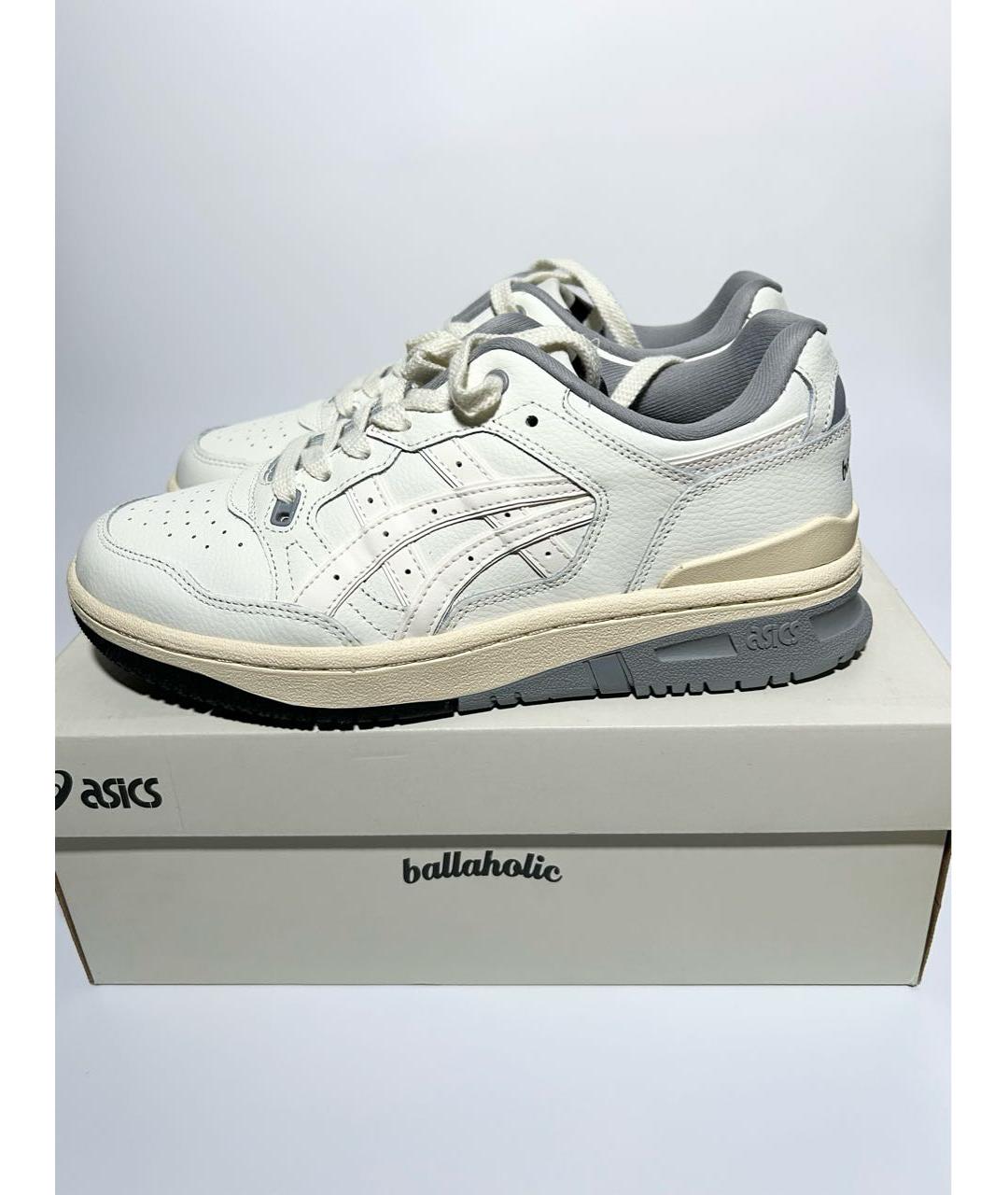 ASICS Бежевые кожаные кроссовки, фото 4