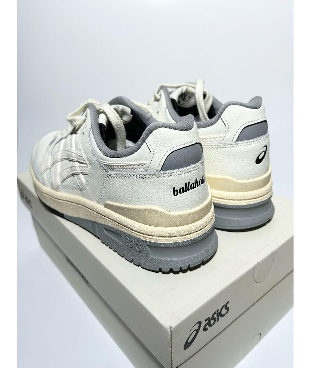 ASICS Бежевые кожаные кроссовки, фото 5