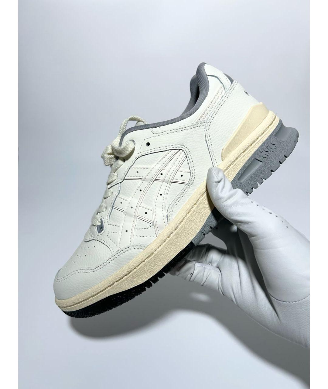 ASICS Бежевые кожаные кроссовки, фото 2