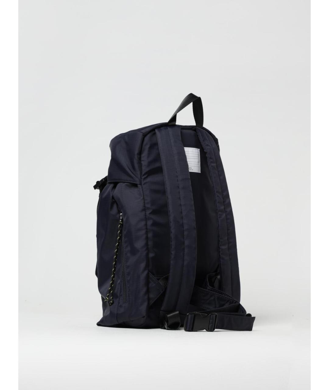 A.P.C. Темно-синий синтетический рюкзак, фото 2