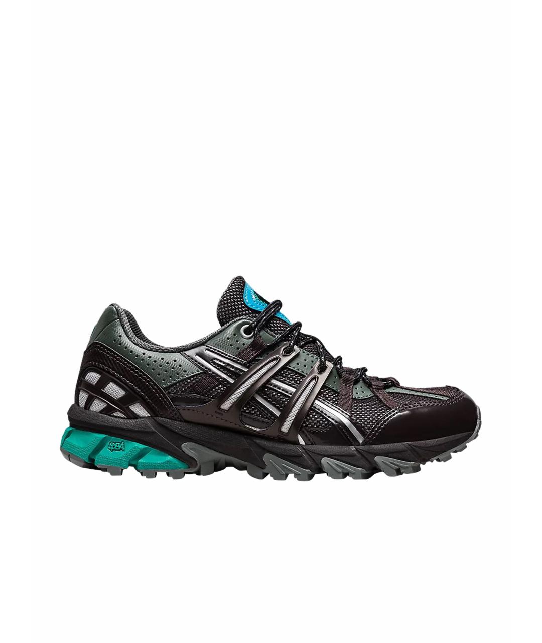 ASICS Черные текстильные низкие кроссовки / кеды, фото 1