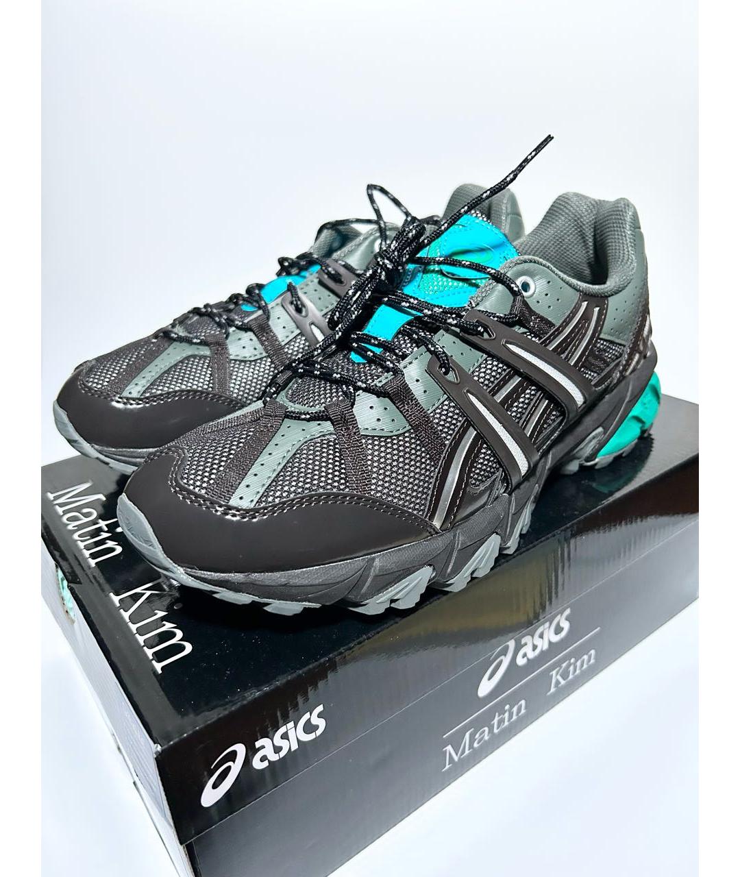 ASICS Черные текстильные низкие кроссовки / кеды, фото 3