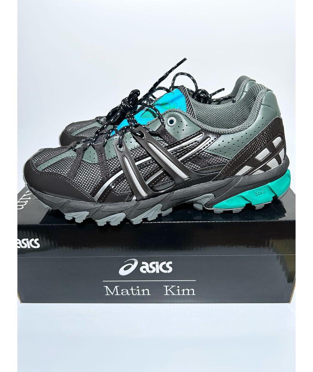 ASICS Черные текстильные низкие кроссовки / кеды, фото 4