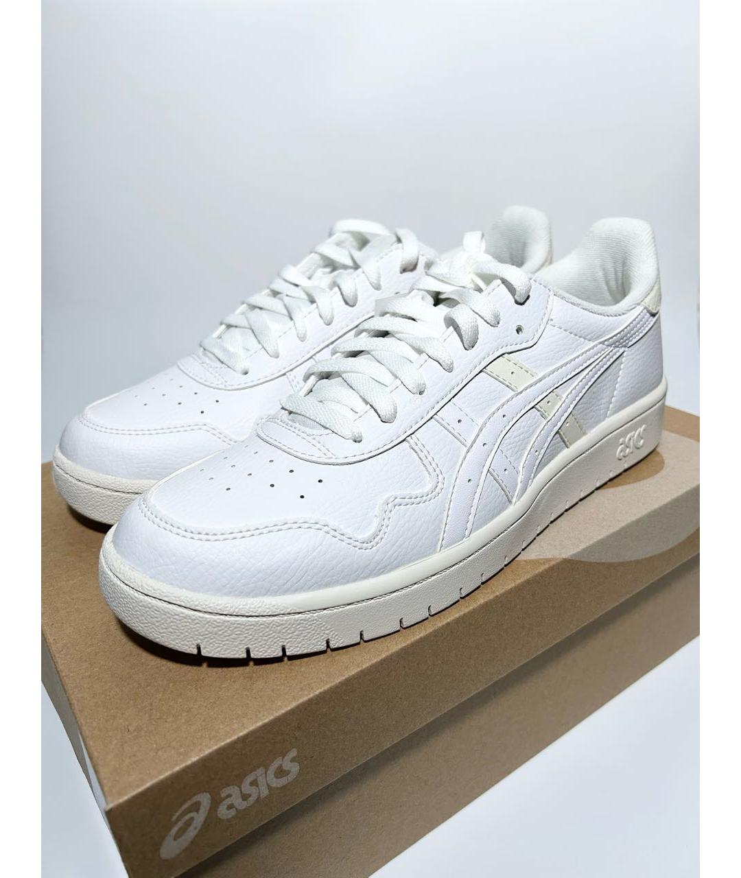ASICS Белые кожаные низкие кроссовки / кеды, фото 3