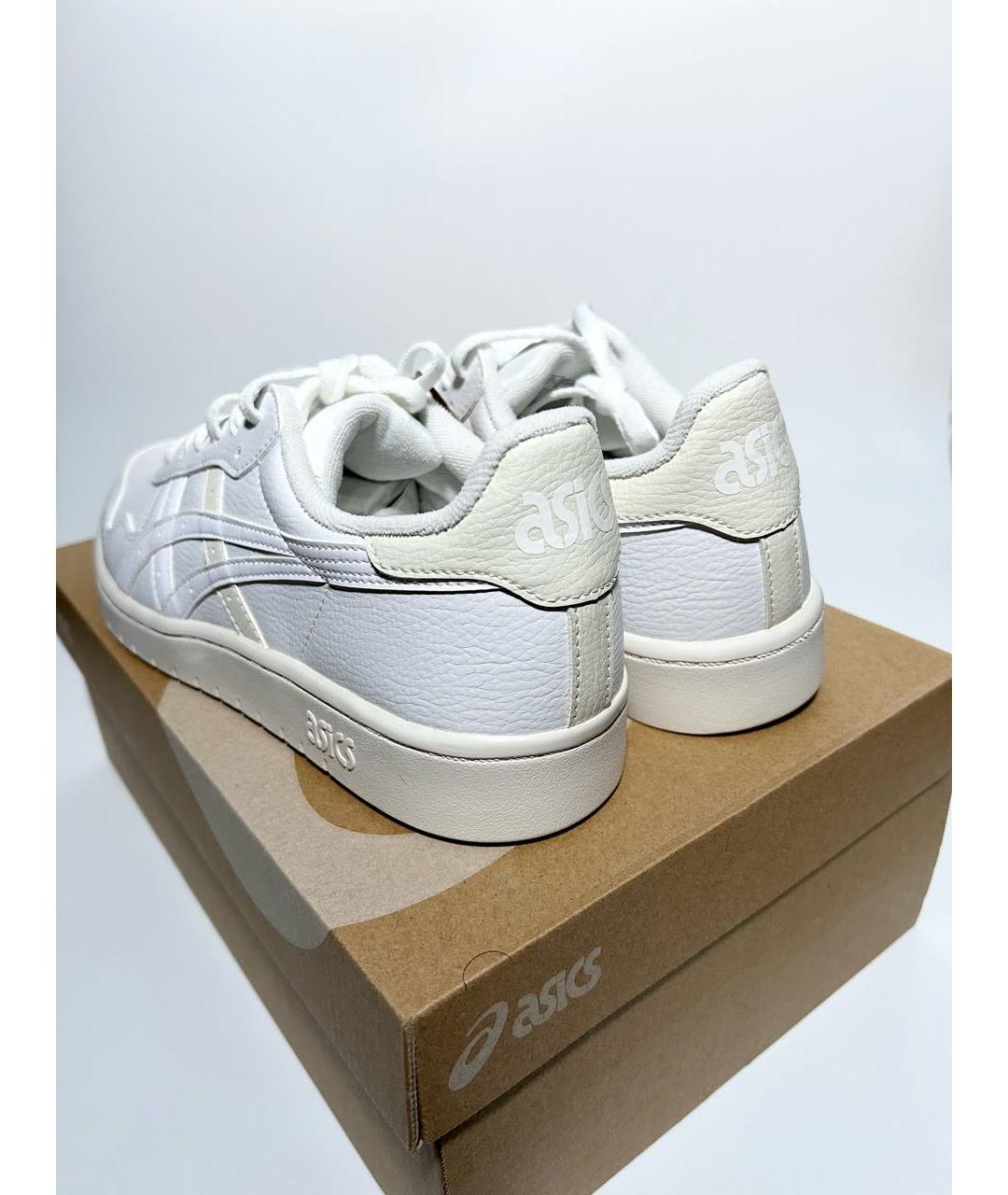 ASICS Белые кожаные низкие кроссовки / кеды, фото 5