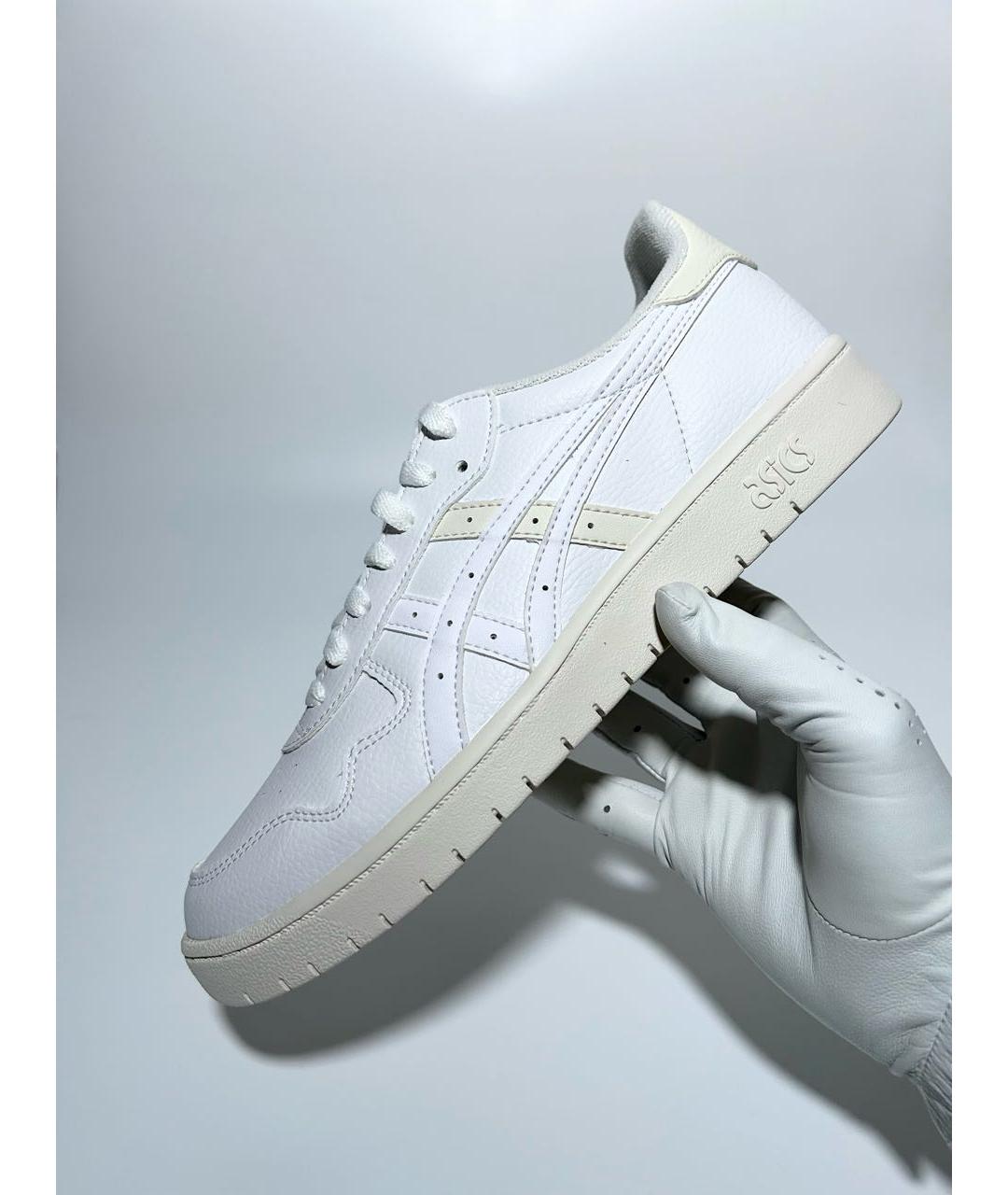 ASICS Белые кожаные низкие кроссовки / кеды, фото 2
