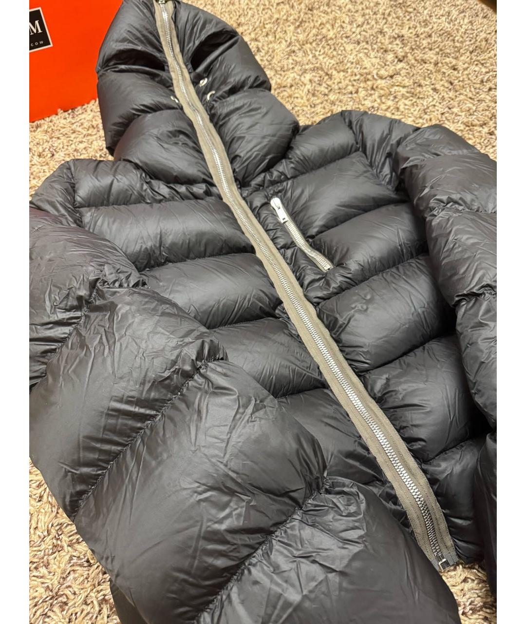 RICK OWENS Черный пуховик, фото 4