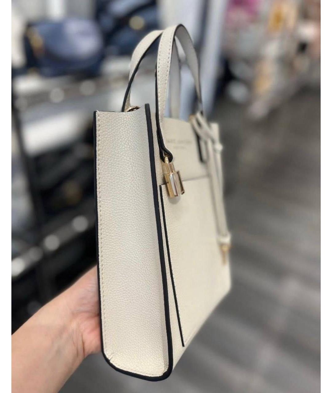 MARC JACOBS Бежевая кожаная сумка тоут, фото 3