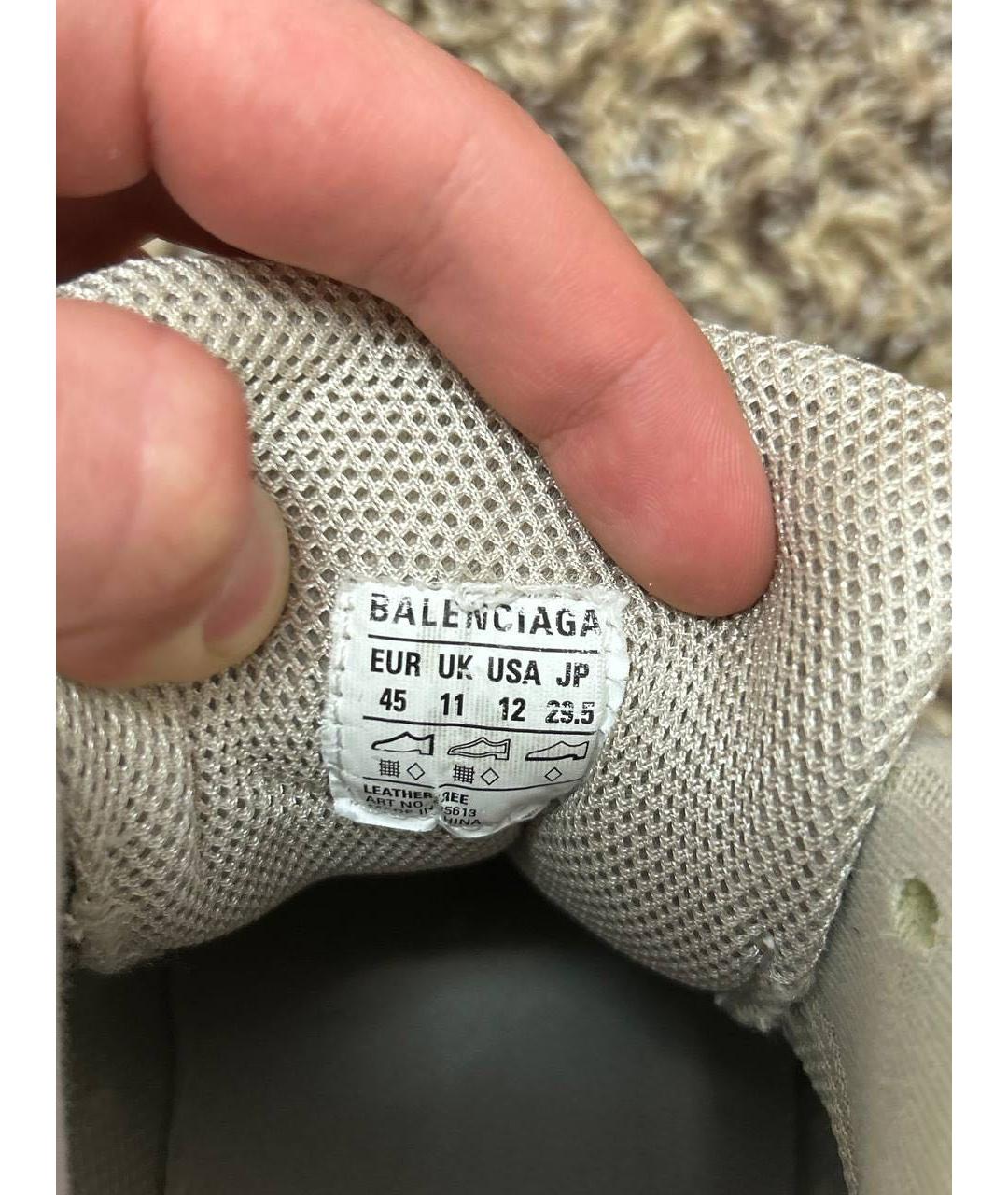 BALENCIAGA Белые низкие кроссовки / кеды, фото 5