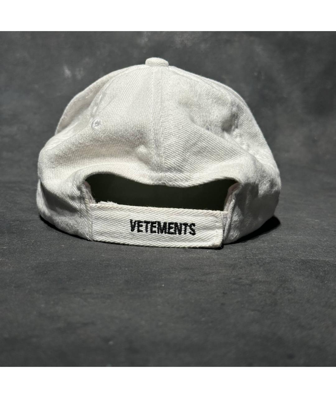 VETEMENTS Белая хлопковая кепка/бейсболка, фото 3