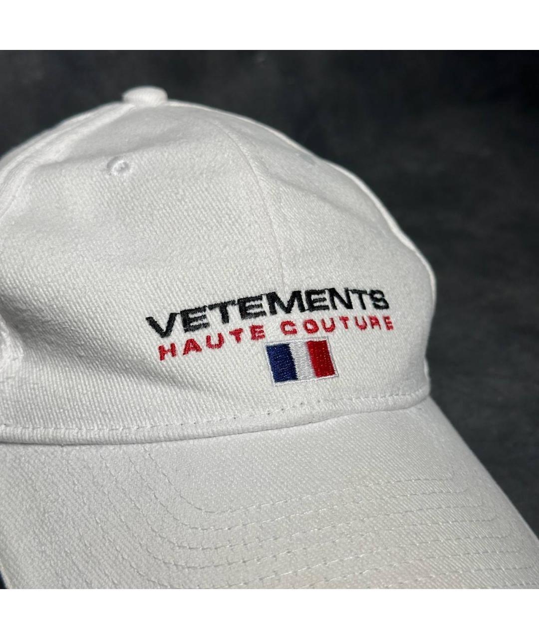 VETEMENTS Белая хлопковая кепка/бейсболка, фото 2