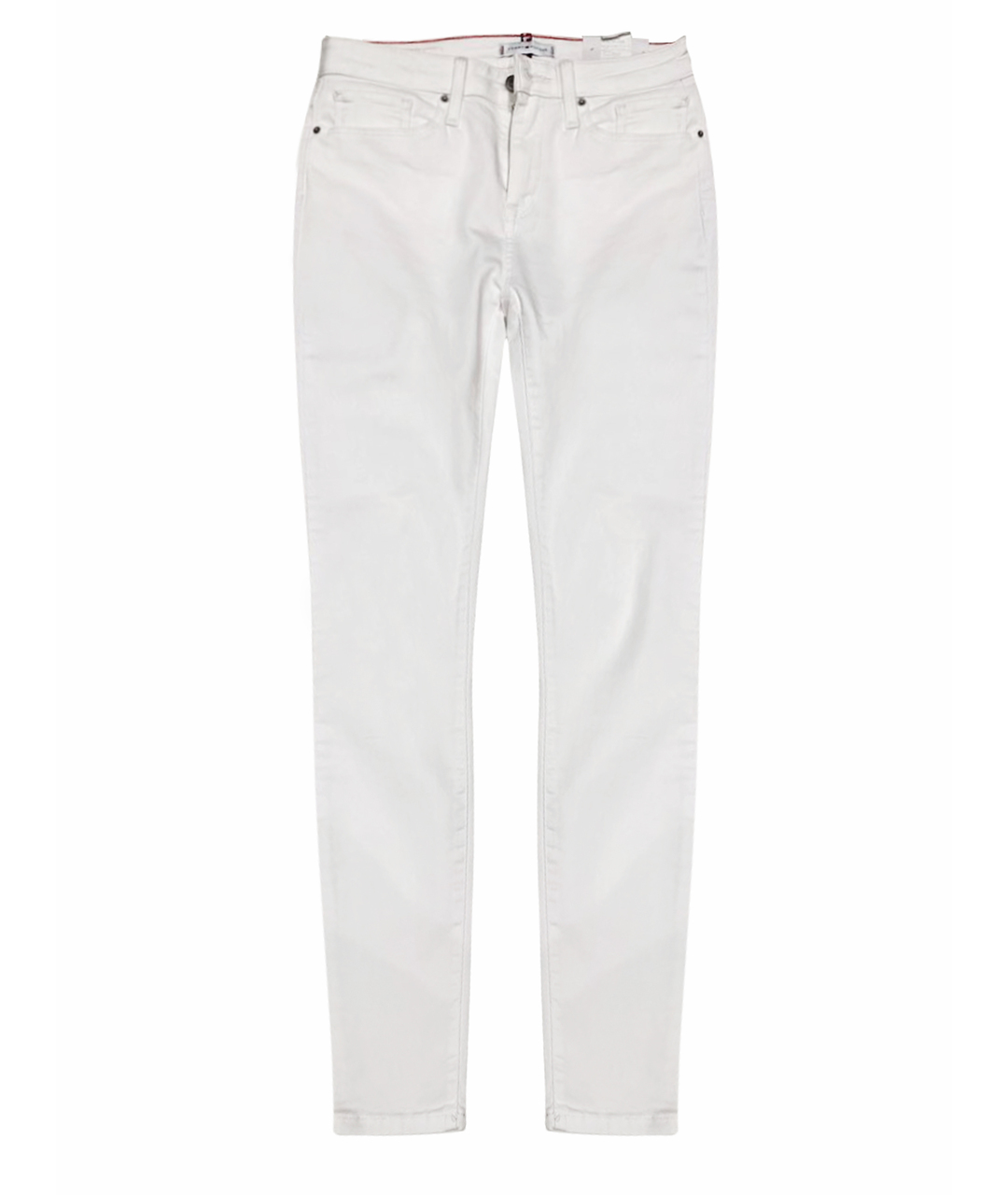 HILFIGER COLLECTION Белые хлопко-эластановые джинсы слим, фото 1