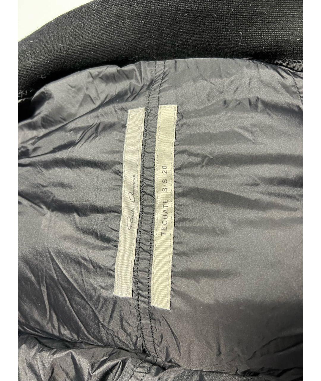 RICK OWENS Черный пуховик, фото 4