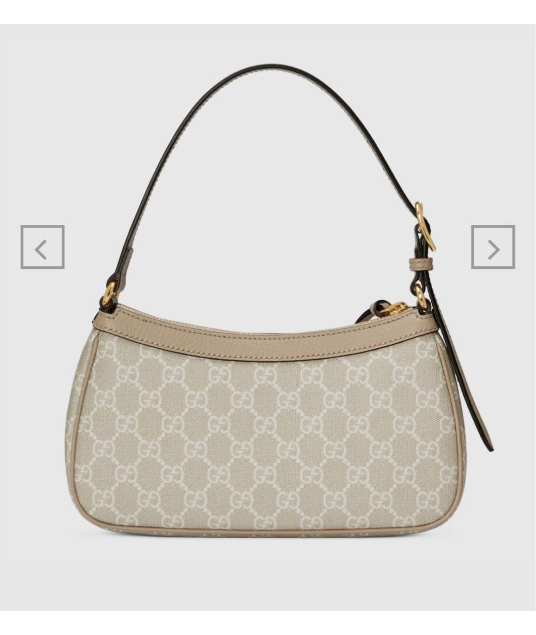 GUCCI Бежевая сумка с короткими ручками, фото 4