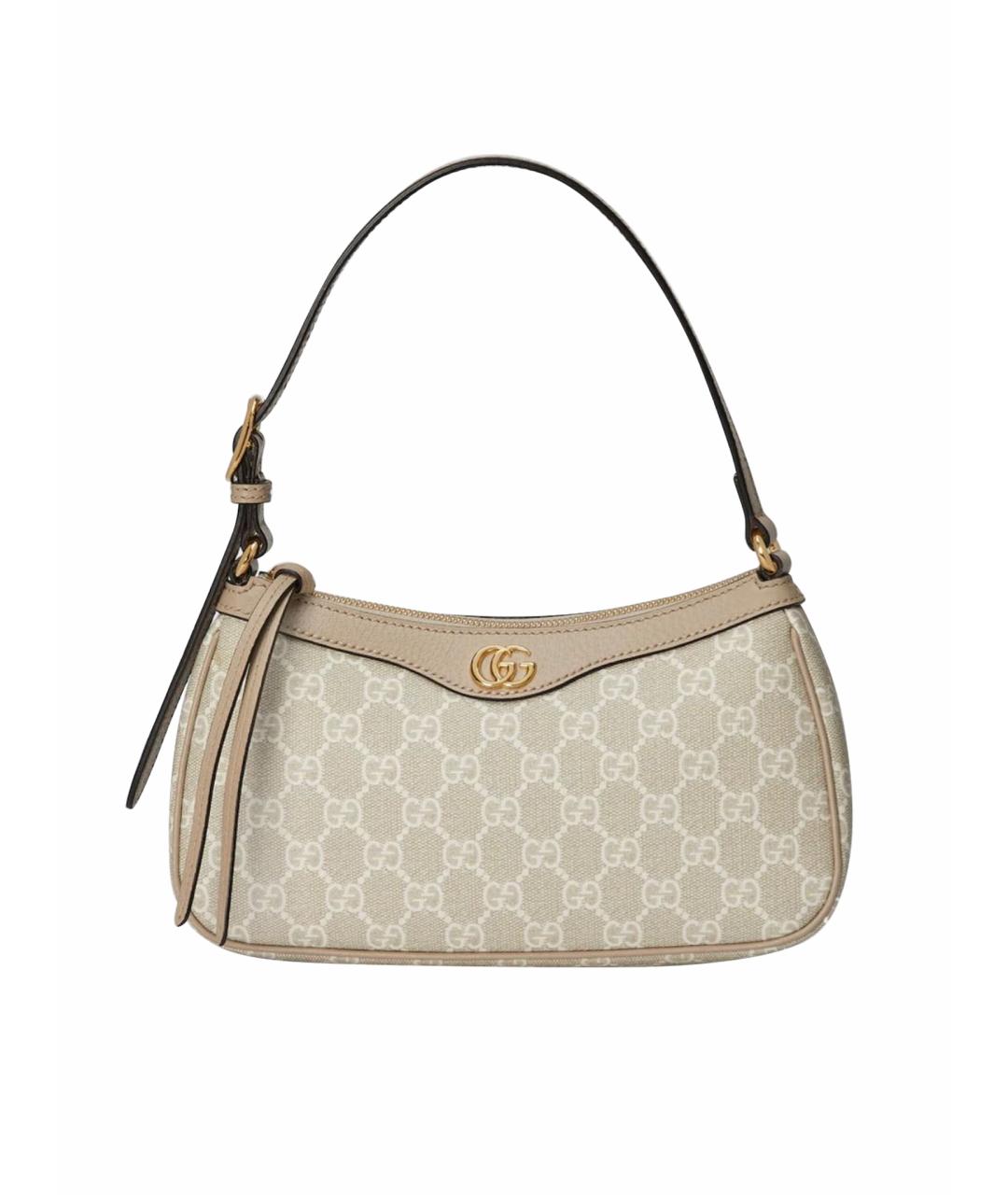 GUCCI Бежевая сумка с короткими ручками, фото 1