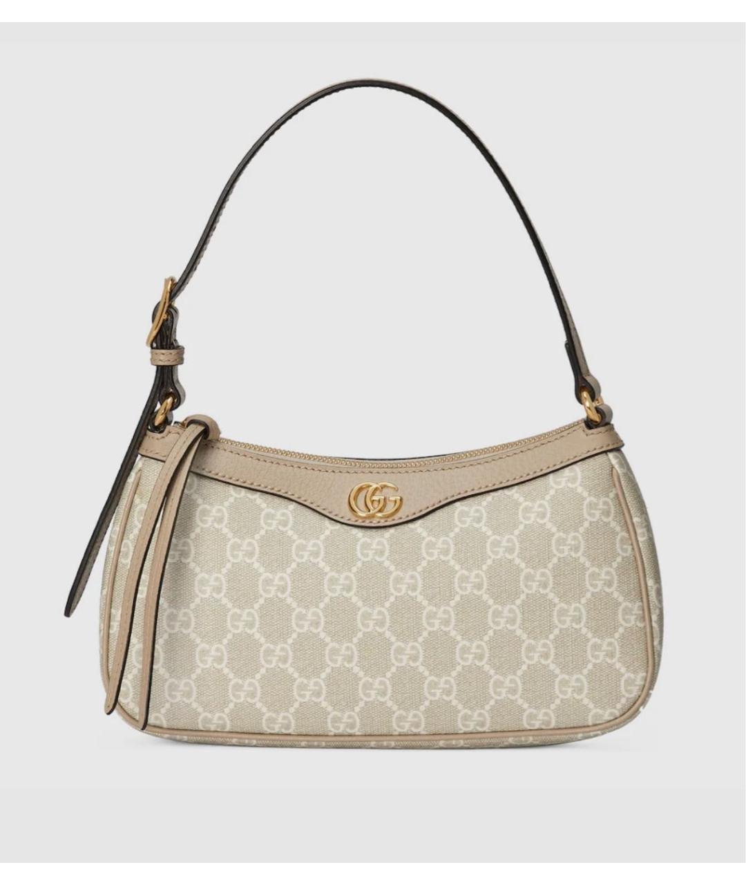 GUCCI Бежевая сумка с короткими ручками, фото 8