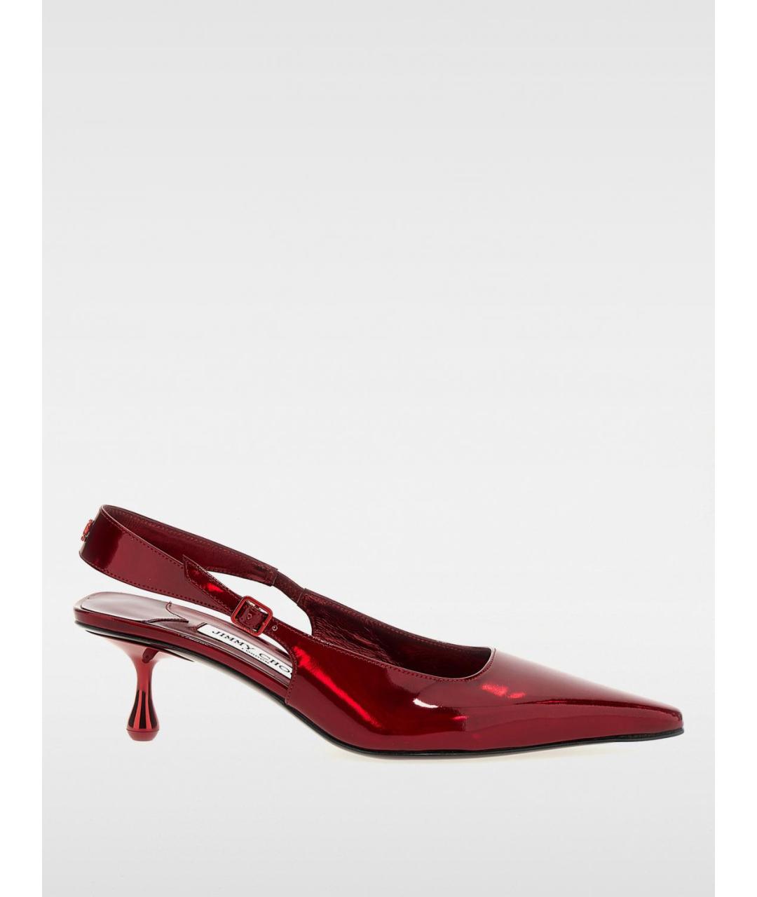 JIMMY CHOO Красные кожаные туфли, фото 5